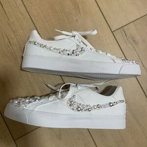 Bridal Nikes - embellished with pearl and gems
